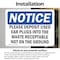 Signmission Please Deposit Used Ear Plugs Into The Waste, 5 in W x Rectangle, Vinyl Decal OS-2PACK-NS-D-35-L-17370 - alternate 5